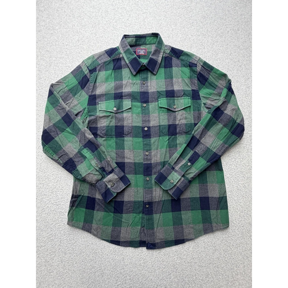 UNTUCKit Capannelle Shirt Mens XL Green Plaid Flannel Long Sleeve Casual